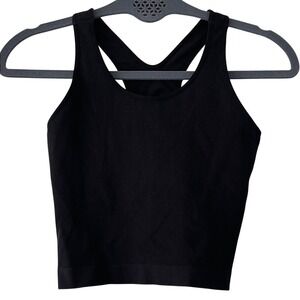 DSG Girls Black Seamless Bra Tank Sports Bra Large